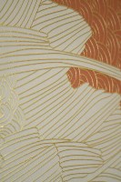 Panneaux muraux et plinthes 3D en relief doré, panneau mural abstrait à motifs floraux, panneau mural décoratif en relief pour la décoration murale du salon