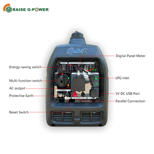 Generador Portátil Dual RZ3800iE-P 220V/110V CA 12V Motor de 4 Tiempos Ligero para Acampar al Aire Libre 60Hz/50Hz - Product Image 4