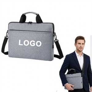 Sac fourre-tout pour ordinateur portable avec logo personnalisé, sac à bandoulière réglable pour le travail et les voyages, grande capacité, sac fourre-tout portable en Oxford - Product Image 1