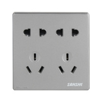 Toma de corriente de un solo control, interruptor de dos y tres polos para Hotel y apartamento