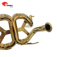 Système d'échappement Valvetronic en acier inoxydable T304 de qualité supérieure, couleur or, pour Lamborghini Aventador SVJ V12 F1, silencieux de course sonore
