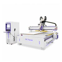 Router CNC Jinan Mosencnc 2050 ATC con 12 Herramientas, Cambiador de Herramientas Lineal, Husillo de 9kW y Mesa de Vacío para Muebles de Madera