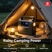 Station d'alimentation portable LiFePO4 300W 200Wh à onde sinusoïdale pure, générateur solaire MPPT pour camping, voiture, extérieur et alimentation de secours d'urgence