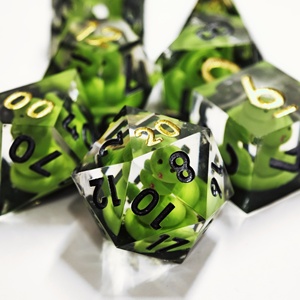 Mini Hành Tinh Tùy Chỉnh Bán Buôn Rắn Dnd Xúc Xắc Đặt Handmade Nhựa Xúc Xắc Cho Dungeons & Dragons Bảng Trò Chơi Đa Diện Dnd Dice D6 D20 - Product Image 5