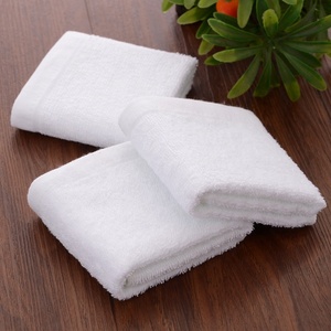 Factory Wholesale 100% Cotton Face <strong>Towel</strong> 30*30cm White Wash Cloth Woven Technique - Product Image 4
