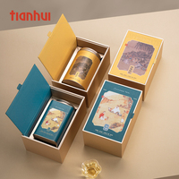 Emballage Tianhui boîte de papier de luxe écologique personnalisée avec bidon pour le thé en vrac coffret cadeau