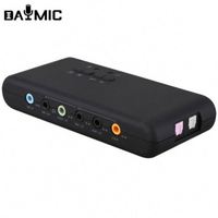 Fabrika 7.1 Ses Kartı 2.0 Ses Arabirimi Pro Müzik Cihazı 8 Kanal USB Fonksiyonlu Ses Kayıt Cihazı Harici 2 Mikrofon Girişleri