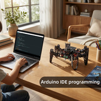 Tscinbuny ZYC0244 ESP32 Hexápodo, Kit de Robot Educativo de Seis Patas con Control por Voz para Ensamblar