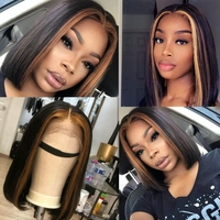 En Gros Bob Hd Dentelle Perruque 100% Vierge Cheveux Humains, Meilleure Frontale Indienne Perruque Hd Dentelle Original Cheveux Humains, Femmes Dentelle Perruque Cheveux Naturels