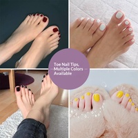 Autocollants pour ongles de pieds à motif ciel étoilé préconçus, livraison directe d'usine, blanchissants, imperméables, amovibles, pour usage sur les pieds