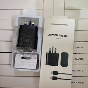 Cargador USB C de 25 W con Enchufe para Reino Unido, Estados Unidos y Europa, Adaptador Tipo C, Cargador Súper Rápido para <span class=keywords><strong>Samsung</strong></span> S21 <span class=keywords><strong>S22</strong></span> S23 <span class=keywords><strong>Ultra</strong></span> - Product Image 3