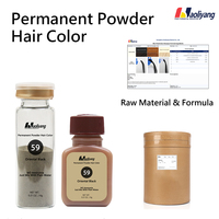 Tinte Permanente en Polvo para el Cabello, Color Marrón, Sin Amoníaco, Cubre Rápidamente las Canas, Proveedor de Materia Prima para Tinte de Cabello Profesional de China