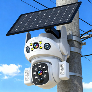 4G Năng Lượng Mặt Trời Powered 4MP Ngoài Trời An Ninh Máy Ảnh Được Xây Dựng Trong Microphone Ống Kính Kép Tầm Nhìn Ban Đêm Đám Mây Đầy Đủ Màu Sắc Phát Hiện Chuyển Động - Product Image 6