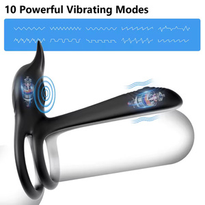 Aixia YY-09 Fernbedienung Elektrische Silikons timulation Männer <span class=keywords><strong>Penis</strong></span> Ring Sexspielzeug für Paare Verriegelung Sperma Teilbar - Product Image 2