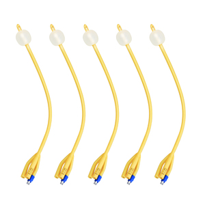 Catéter Foley de Látex de 3 Vías para Drenaje de Orina, Desechable, de Alta Calidad Médica - Product Image 1