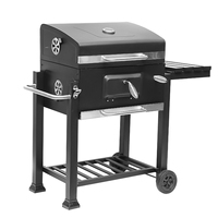 Barbecue de voyage G52 en fer, accessoires de grillade, machine à charbon de bois pliable d'extérieur, haute qualité