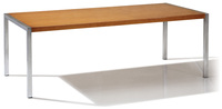 Table carrée de réunion extérieure en placage personnalisé, design moderne, haute qualité, prix direct d'usine, matériau vert, bureau à café/thé