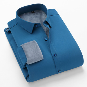 Camicia Termica a Maniche Lunghe da <span class=keywords><strong>Uomo</strong></span>, Stile Imbottito Autunno/Inverno 2024, Nuovo Modello Coreano con Bottoni, Camicia Formale Casual per Affari - Product Image 5