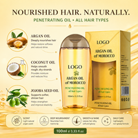 Aceite de Argán de Marruecos al por Mayor, Aceite Capilar Penetrante, Suero de Tratamiento Profundo Natural para Cabello Seco y Dañado, para Todo Tipo de Cabello, 100 ml
