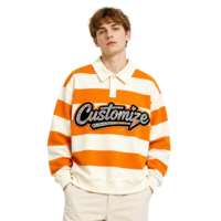 Polo rayé jaune pour homme avec logo personnalisé et broderie personnalisable ODM pour un usage quotidien décontracté au printemps et en automne