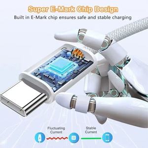 Nhà Máy Bán Buôn 2M 240W Bện USB-C Để USB-C Nhanh Chóng Sạc Cáp Dữ Liệu Cho Iphone 15/16 Ipad Macbook USB-C Kable - Product Image 3