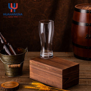 Logotipo personalizado 15oz Transparente Beber Trigo Pint Pilsner <span class=keywords><strong>Beer</strong></span> <span class=keywords><strong>Glass</strong></span> com Madeira Gift Box Opener para Casamento Aniversário Celebração - Product Image 5
