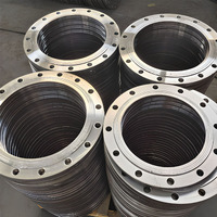 Flens Plat EN 1092-1 Tipe 01 SS304 DN150 PN16 Flat Face Dilas Baja Tahan Karat untuk Pabrik Inti Sawit Indonesia