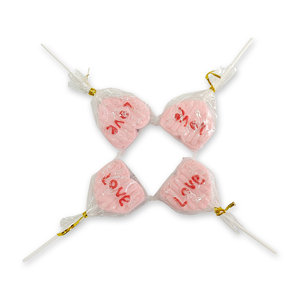 Vente en gros OEM ODM Love Stick, sucettes halal aux saveurs de fruits mélangés, bonbons en guimauve mignons pour enfants, bonbons sucrés et doux en boîte - Product Image 1