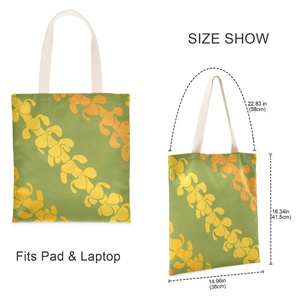 Ohia Lehua Custom Hawaiian New Design Totes Puakenikeni Large Capacity Women Totes Shopping <b>Handbags</b> - Product Image 3