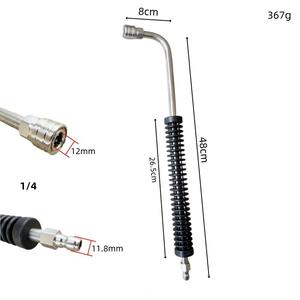 Buse de pulvérisation en acier inoxydable 1/4 pour nettoyeur haute pression, tige d'extension en plastique recouverte de métal - Product Image 1