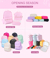 Mochilas de Chenilla con Envío Gratuito desde Almacén en EE. UU., Mochila Escolar para Niños, Mochila de Nailon con Letras, Mochila Personalizada