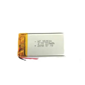 CE long cycle life 352530 210mah lipo battery 3.7v cell bateria VATS Battery