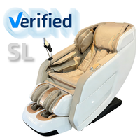 Fauteuil de massage intelligent Zhipin Ai Shiatsu à gravité zéro avec airbag intégral, rail SL, massage des tissus profonds, compresse chaude 3D et manipulateur 4D