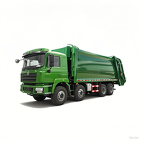 Camion à ordures compacteur diesel Shacman F3000 8x4, 270 CV, transmission manuelle, norme d'émission Euro 3, chargement arrière, moteur 8L