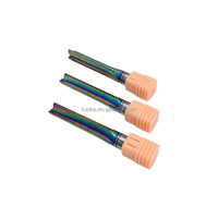 Fraise droite en carbure monobloc TUOKE TK774 1/2x12x60-3F revêtue d'étain pour le travail du bois sur routeur CNC