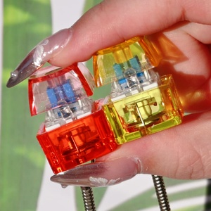 Tùy chỉnh in ấn thiết kế logo Bàn phím Keychain Keycap giảm căng thẳng thiết bị chuyển mạch Móc Chìa Khóa chuyển đổi Keychain DIY nút bàn phím - Product Image 3
