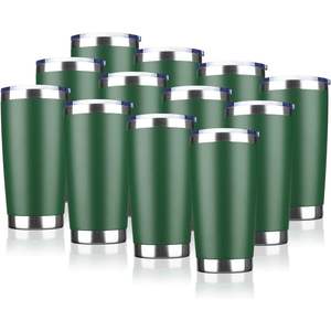 Travel Coffee Tumbler 20 Oz <b>Stainless</b> <b>Steel</b> Insulated Mug With Lid Portable Outdoor Use Navy Blue - Product Image 5