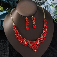 Collier et boucles d'oreilles vintage en forme de goutte d'eau, bijoux de mariage pakistanais Yuminglai, perles afghanes, kiribatiennes, turques, pour femmes