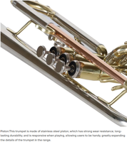 Hot Sale Cost-effective Bb Trumpet Premium Brass Professional Grade Bright Tone Fine Craft Wholesale Customizable