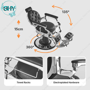 Silla de peluquero profesional de alta resistencia para cortar el cabello, peluquería Retro para hombres, silla de estilo de barbería de lujo, Sillas De <span class=keywords><strong>Peluqueria</strong></span> - Product Image 4