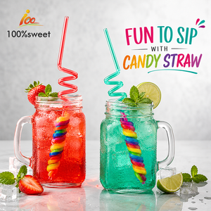 Vente en gros d'usine de bonbons pailles folles grandes sucettes tourbillon coloré doux nouveauté bonbons <span class=keywords><strong>pour</strong></span> enfants et adultes - Product Image 4