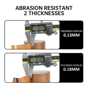 Термостойкая термостойкая лента ПТФЭ разных размеров, клейкая пленка, клейкая лента из стекловолокна - Product Image 6