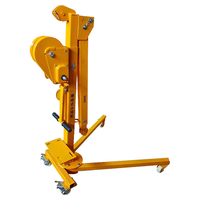 Nouvelle grue de chantier pliable portable en métal avec palan à câble pour levage de marchandises, mini grue mobile carrée pour extérieur, 500 kg, protection IP65, manuelle