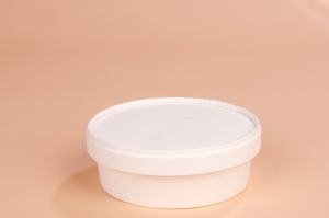 Bol rond en papier kraft jetable de 8 oz pour salade, soupe, nourriture à emporter, avec couvercle, 2025 - Product Image 3