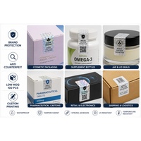 Étiquettes de sécurité anti-effraction personnalisées, autocollants holographiques étanches VOID pour boîtes, bouteilles, pots, impression de logo personnalisée