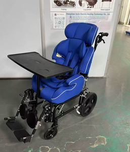 Fauteuil roulant de haute qualité avec cadre <span class=keywords><strong>en</strong></span> <span class=keywords><strong>aluminium</strong></span>, repose-jambes amovibles, fauteuil roulant manuel pour paralysie cérébrale - Product Image 2