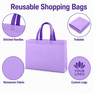 Richer Reusable Non Woven PP Tote <b>Bags</b> Custom Logo Sublimation Print Digital Printing Bulk Supply Stock Ready Space Saving for - Product Image 3