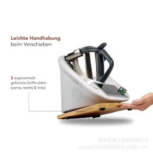 Plateau coulissant en bambou pour Thermomix TM5 TM6, base de support stable pour robot culinaire, en bois - Product Image 3