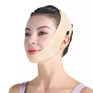 Hot Koop Herbruikbare Verstelbare Elastische Facial Lifting Band Slimmer Afslanken Riem Dubbele Kin Reducer