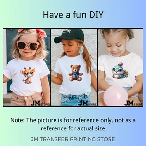 15cm 5.9in Kid Panda Bear Animal Iron on Heat Transfer Sticker <span class=keywords><strong>para</strong></span> <span class=keywords><strong>ropa</strong></span> Vinilo impreso Apliques térmicos Camiseta lavable Calcomanía - Product Image 3
